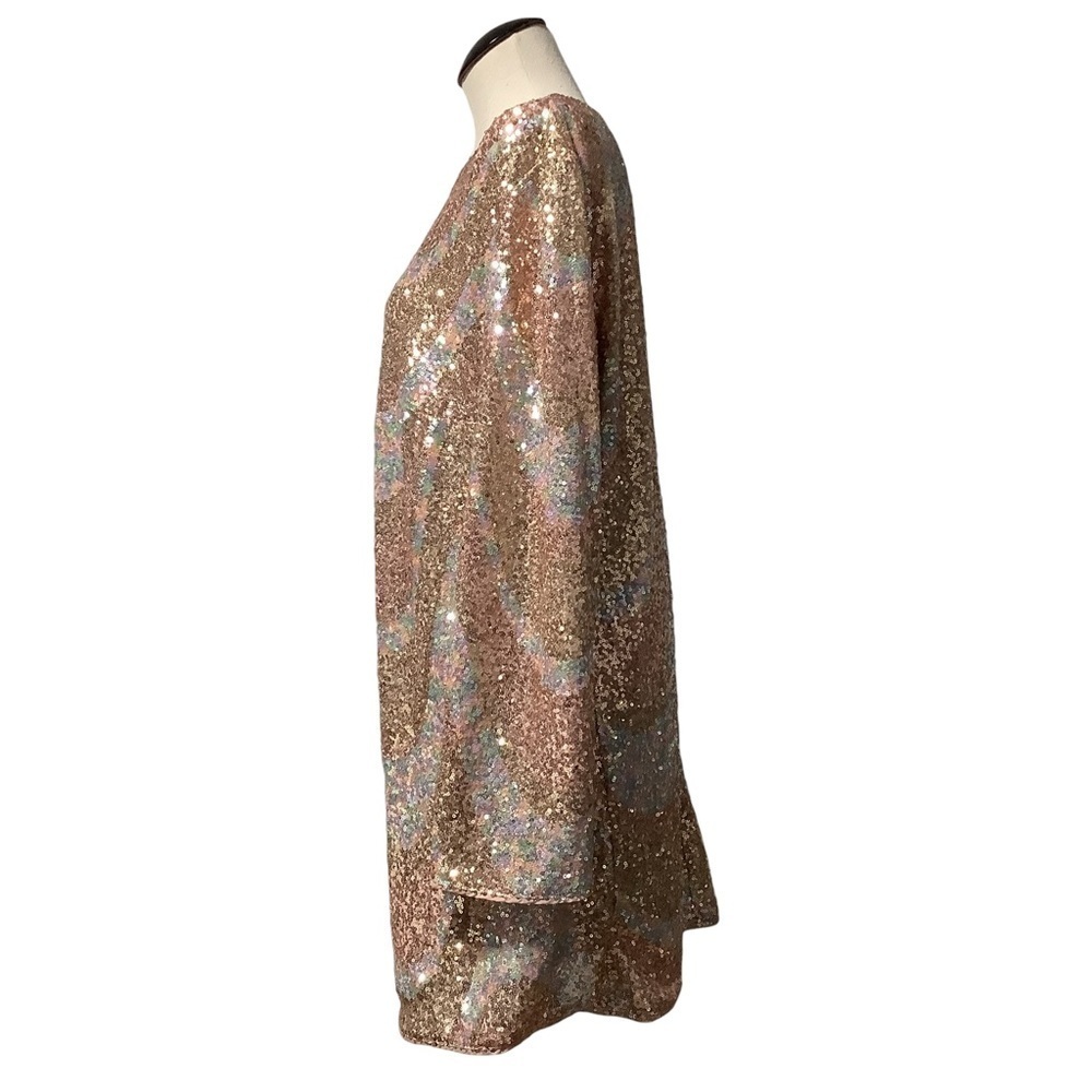 H&M Rose Gold Sequin Dress - Size XL - Picture 5 of 12